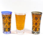 Japanese Style Black Slim Glass Cup Sake Cup 120ml Edo Kiriko Shot Glasses Blue Mini Beer Glass Wine Glass