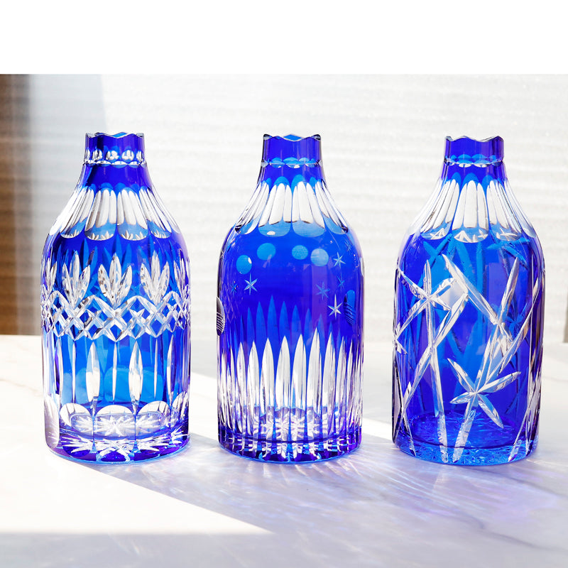 Factory of Blown and Hand Cut Wine Glass Bottle Vase Hand Engraved Bohemia Style Wine Glass Decanter