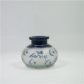 Hand Carved Etched Glass Hookah Bottle Sandblasted Glass Shisha Vase Handmade Glass Wine Decanter
