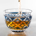Traditional Japanese Hand Cut Glasses. Shot Glass for Sake Soju Colored Sake Cups Ideal for Wedding, Parties, Housewarming
