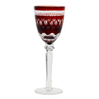 High Quality Edo Kiriko Stemware Wine Glass Handmade Champagne Flutes Hand Carved Glass Goblets Colorful Red Wine Glass Cup