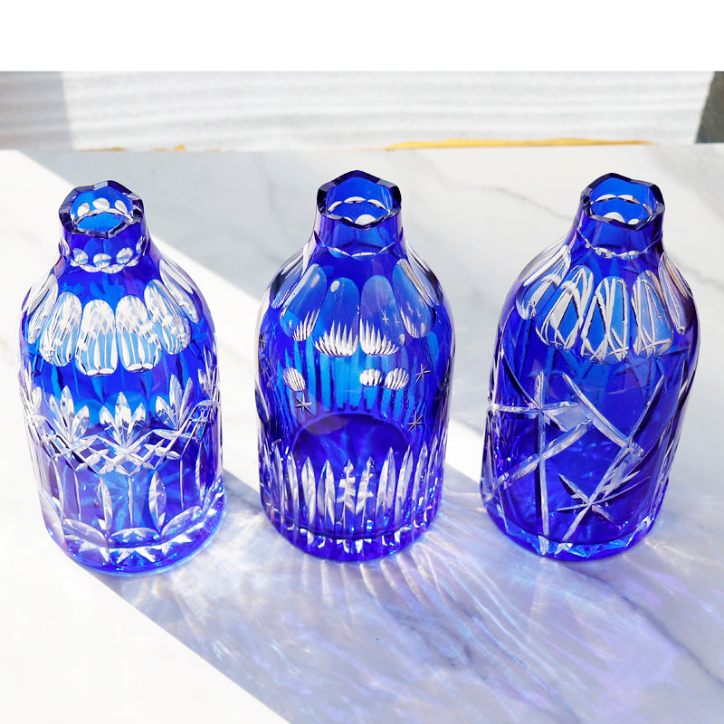 Factory of Blown and Hand Cut Wine Glass Bottle Vase Hand Engraved Bohemia Style Wine Glass Decanter