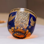 Sake Glass Amber Blue Japanese Style Sake Glass Drinking Household Decorates Tea Cup for Cold Drinking