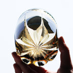 Hand Cut Kiriko Whisky Glass Color Engraved Glass Luxury Whiskey Glass with Gift Box Gray 310ml
