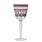 High Quality Edo Kiriko Stemware Wine Glass Handmade Champagne Flutes Hand Carved Glass Goblets Colorful Red Wine Glass Cup