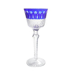 Czech Style Crystal Wine Glasses Stemware Goblet Multicolor Glass Cup Handmade Hand Carved Edo Kiriko Wedding Gift With Box