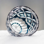 Traditional Japanese Hand Cut Glasses. Shot Glass for Sake Soju Colored Sake Cups Ideal for Wedding, Parties, Housewarming