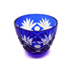 50 ml Japanese Style Hand Cutting Bamboo Fence Sake Glasses Tequila Shot Glasses Blue Ruby Red
