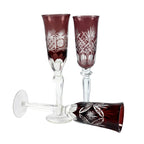 Modern Champagne Flutes Elegant Champagne Glasses 100% Lead Free Premium Crystal Hand Blown Crystal Champagne Flutes