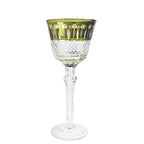Czech Style Crystal Wine Glasses Stemware Goblet Multicolor Glass Cup Handmade Hand Carved Edo Kiriko Wedding Gift With Box