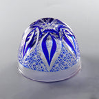 Blue Green Japanese Style Sake Glass Edo Kiriko Glass Drinking Household Decorates Tea Cup for Cold Drinking