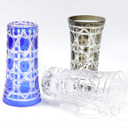 Japanese Style Black Slim Glass Cup Sake Cup 120ml Edo Kiriko Shot Glasses Blue Mini Beer Glass Wine Glass