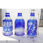 Factory of Blown and Hand Cut Wine Glass Bottle Vase Hand Engraved Bohemia Style Wine Glass Decanter