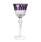 Czech Style Crystal Wine Glasses Stemware Goblet Multicolor Glass Cup Handmade Hand Carved Edo Kiriko Wedding Gift With Box