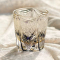 Multicolor 330ml Luxury Edo Kiriko Style Hand Carved Glass Cup for Whisky Brandy Cocktail Cold Drink Perfect for Wedding