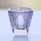 35ml Luxury Edo Kiriko Multi-Color Laser Engrave Soju Glass Cup Japanese Style Hand Cut Shot Glass Whiskey Tea Cups Saucers