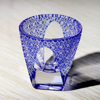 35ml Luxury Edo Kiriko Multi-Color Laser Engrave Soju Glass Cup Japanese Style Hand Cut Shot Glass Whiskey Tea Cups Saucers
